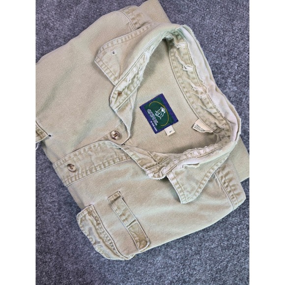 Camel Other - Vintage Camel Button Down Shirt Mens L Khaki 1996 Distressed Cotton Canvas